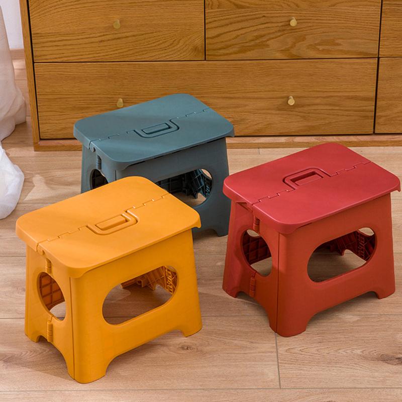 

Camp Furniture Portable Household Children's Stool Plastic Multifunctional Folding Step Train Outdoor Storage Fishing Chair