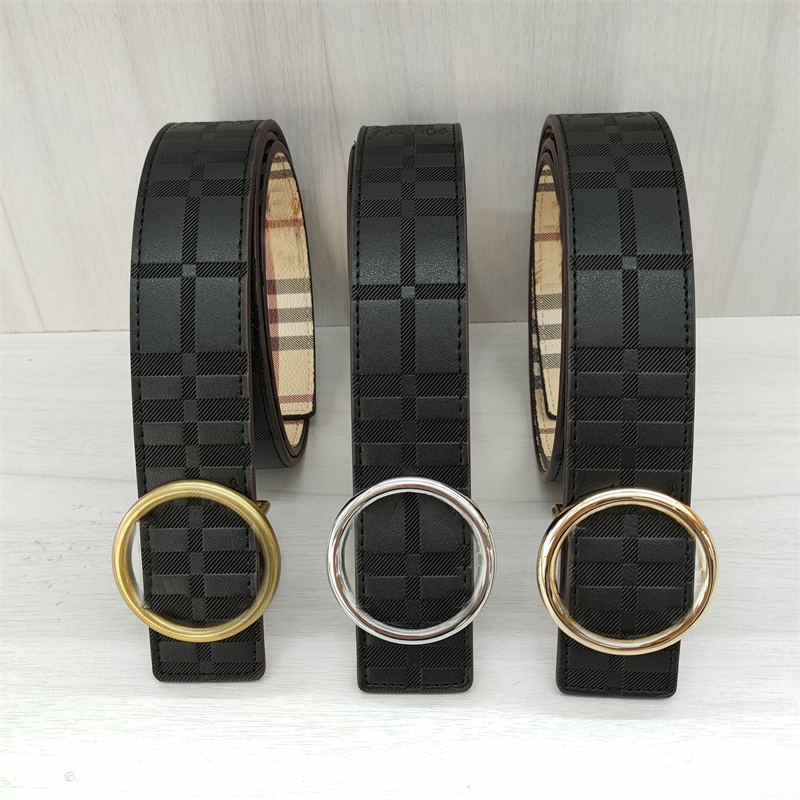 

Mens Designer Belt Luxury Womens Waist For Man Woman Fashion Casual Double Gold 38CM