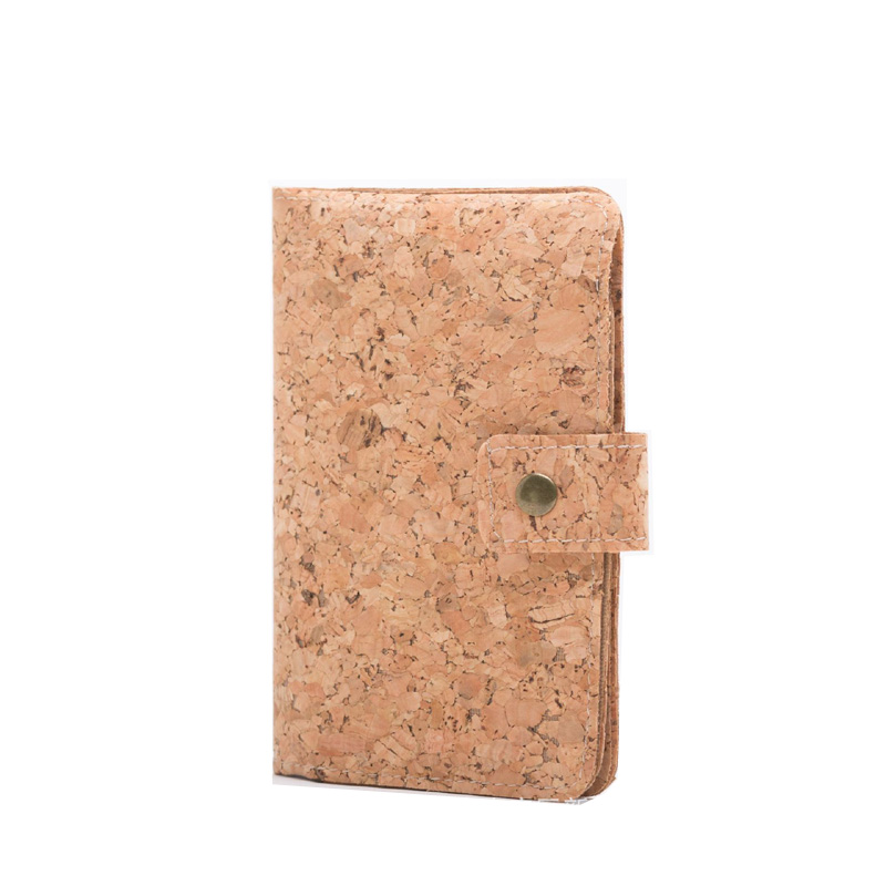 

DHL50pcs Card Holders Women Kraft Paper Cork Passport Cover ID Business Hasp Purses, Khaki
