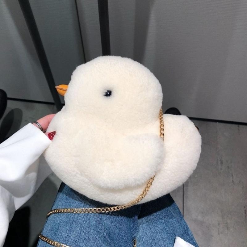 

Shoulder Bags Cartoon Women Purseautumn Winter Lamb Hair Duck Handbag Fashion Crossbody Bag 01-SB-yzsskt
