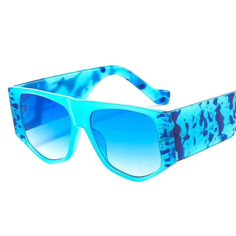 

Sunglasses Shades For Women 2021 Square Unique Oversized Summer Blue Drive Glasses Trendy Big Frame Llady Oculos