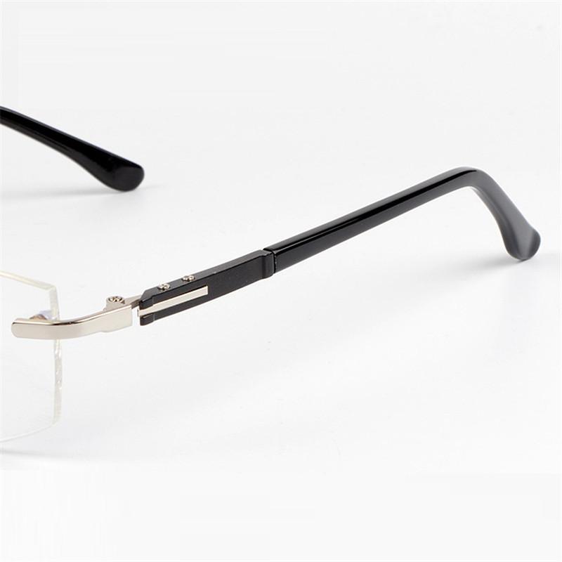

Fashion Sunglasses Frames Vazrobe Rimless EyeGlasses Men Frameless Prescription Spectacles Eye Glasses For Man With Plain Clear Lenses Men's