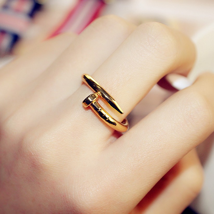 

Never Fading engagement ring for women Gold Silver Rose Colors Stainless Steel Nail Love rings Classic Style Designer Jewelry Wholesale