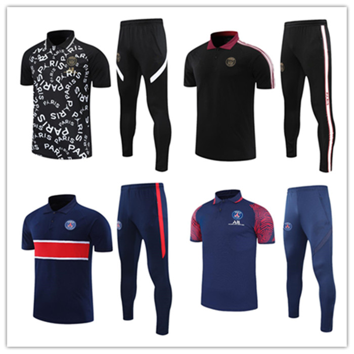 

paris adult tracksuit Survetement chandal futbol tops MBAPPE CAVANIDI MARIA football jacket soccer training suit, Black