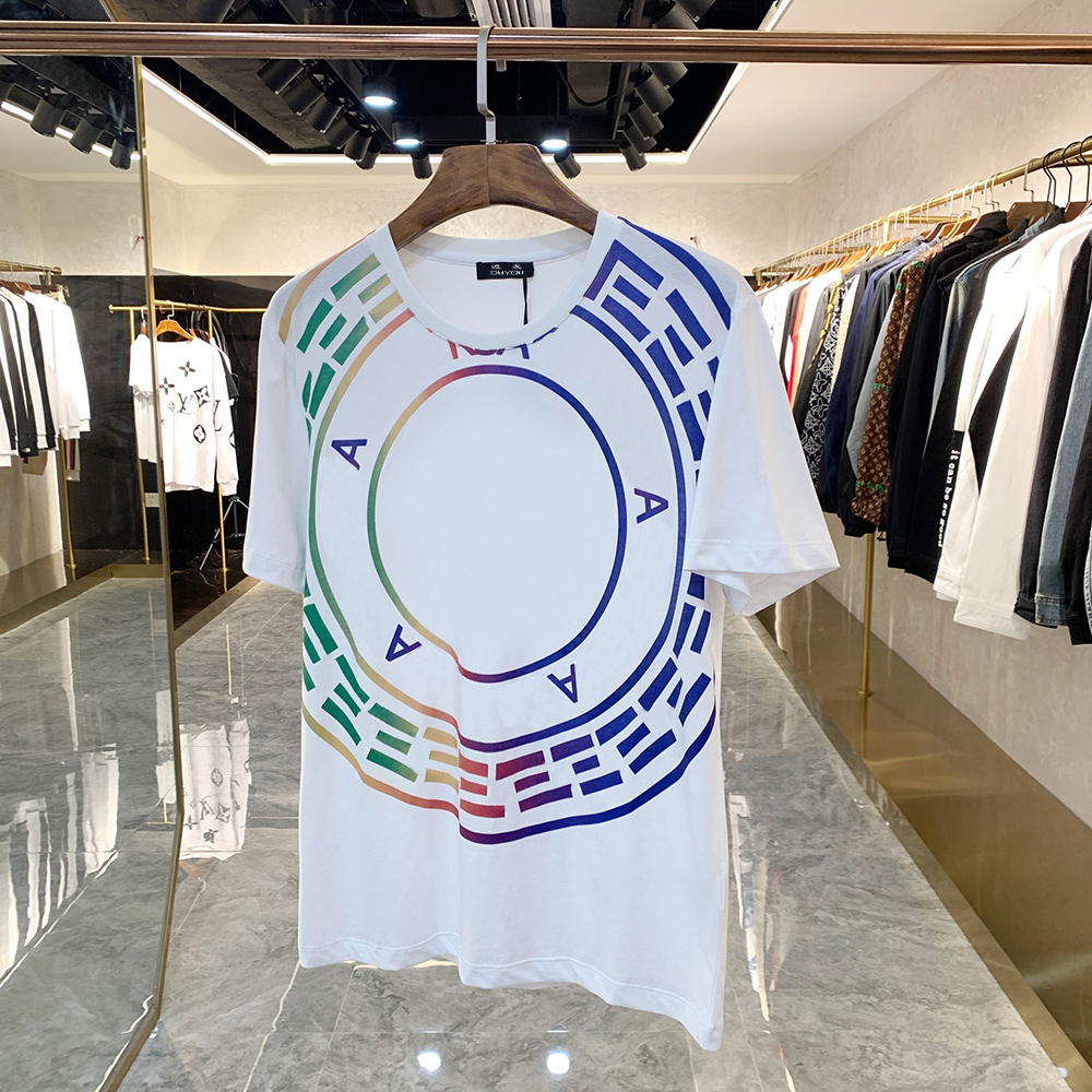 

T-SHIRT Mens Designer T Shirts MOTIF Summer Women Fashion T-shirts Male High Quality 100% Cotton Top Tees Brand Clothing FZW19019 JXSL, White