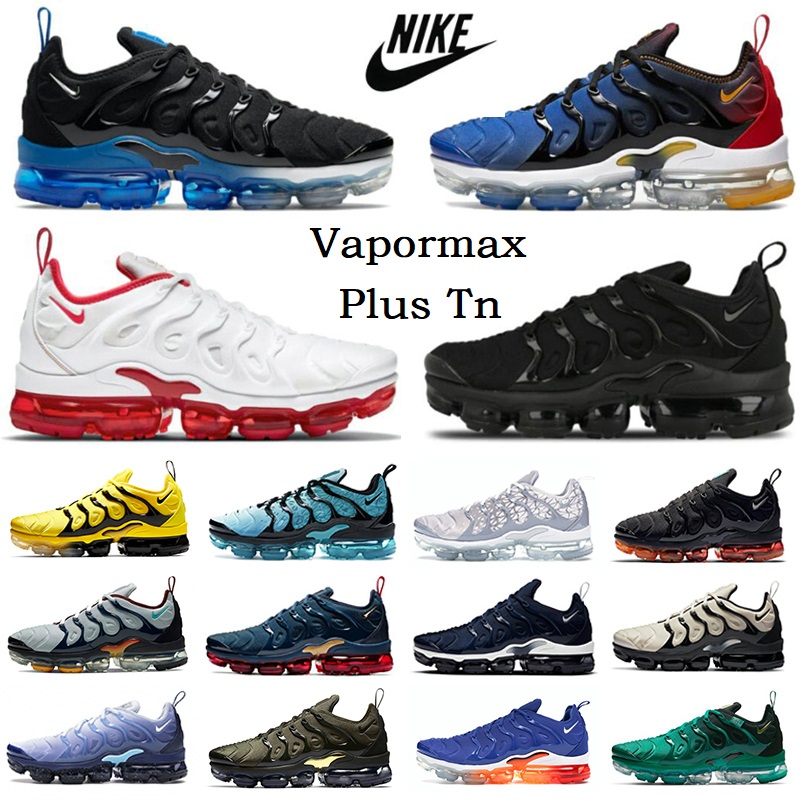 

Air vapormax Plus tn Mens running shoes Triple Black royal Fresh Cherry worldwide Sunset Atlanta Neon white Midnight Navy zebra men women trainers sports sneakers, Color#44