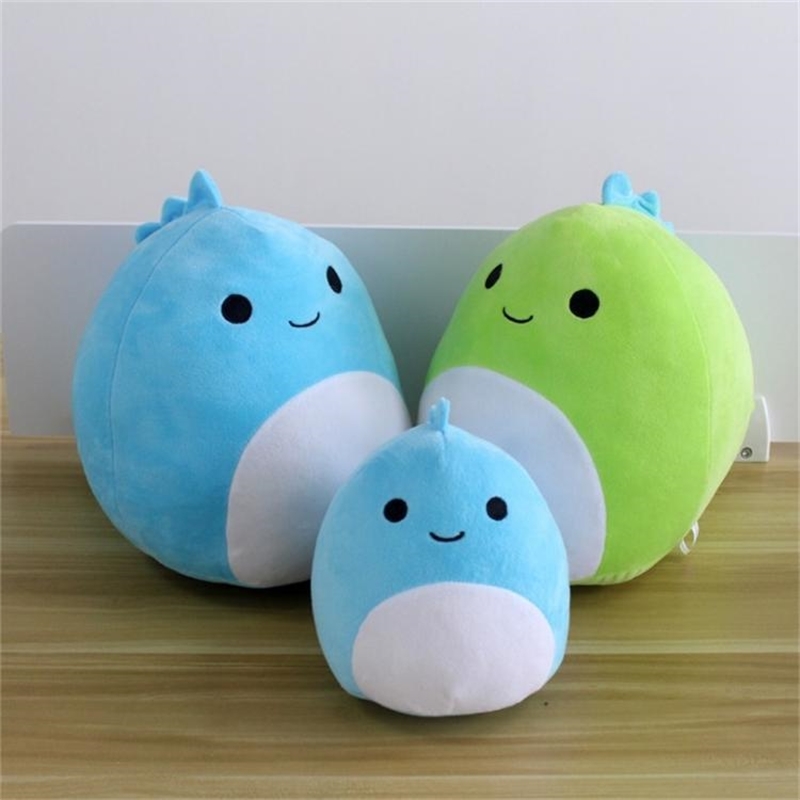 

Soft candy squishmallow soft fat doll plush toy dinosaur pillow gift, Dinosaur blue