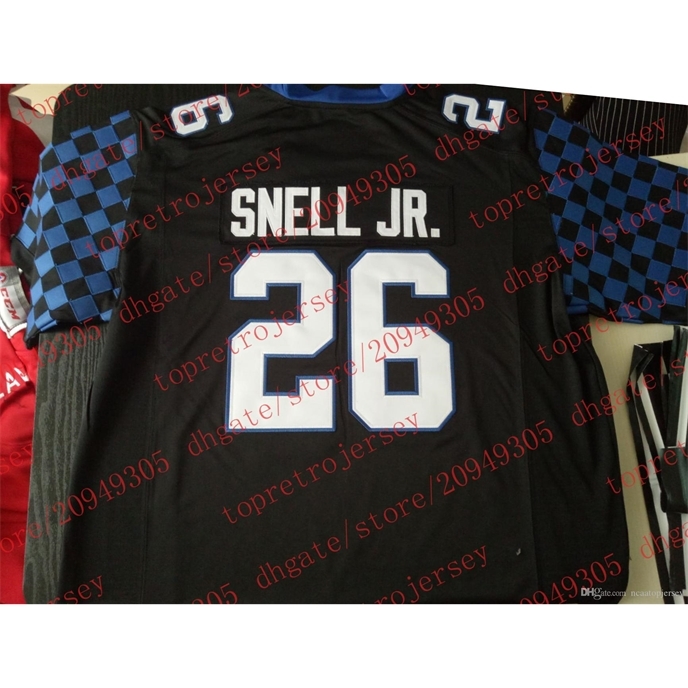 

custom Cheap 26# 2017-18 Benny Snell Jr. Jersey Kentucky Wildcats College black White Blue Mens Stitching Size S-6XL Football jerseys NCAA