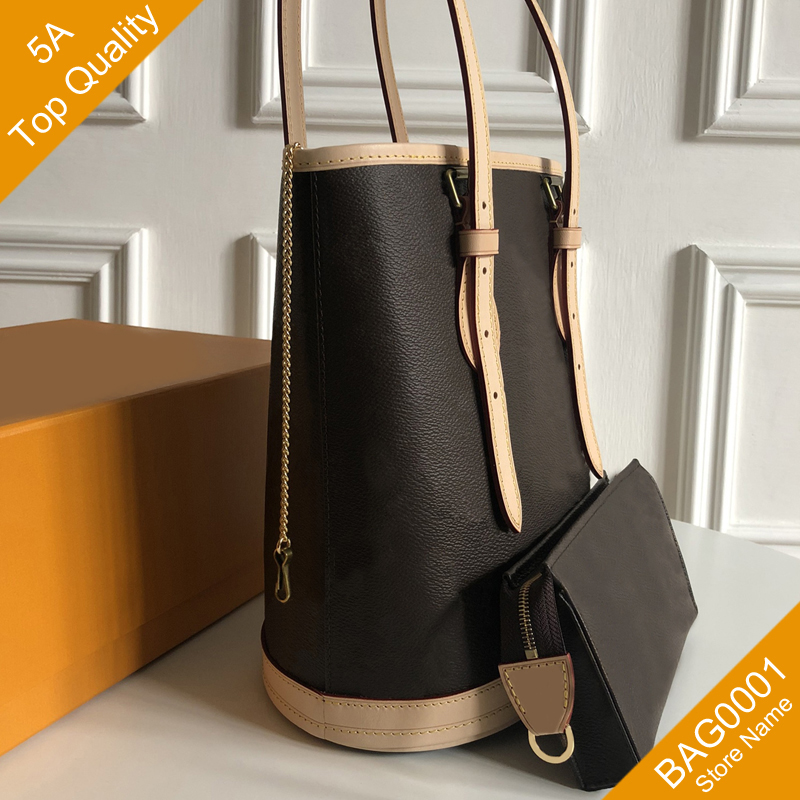 

Composite Bags Vintage M42238 Drawstring Wallet Zipper Handbags Canvas Shoulderbag With Box B110, Brown 42238