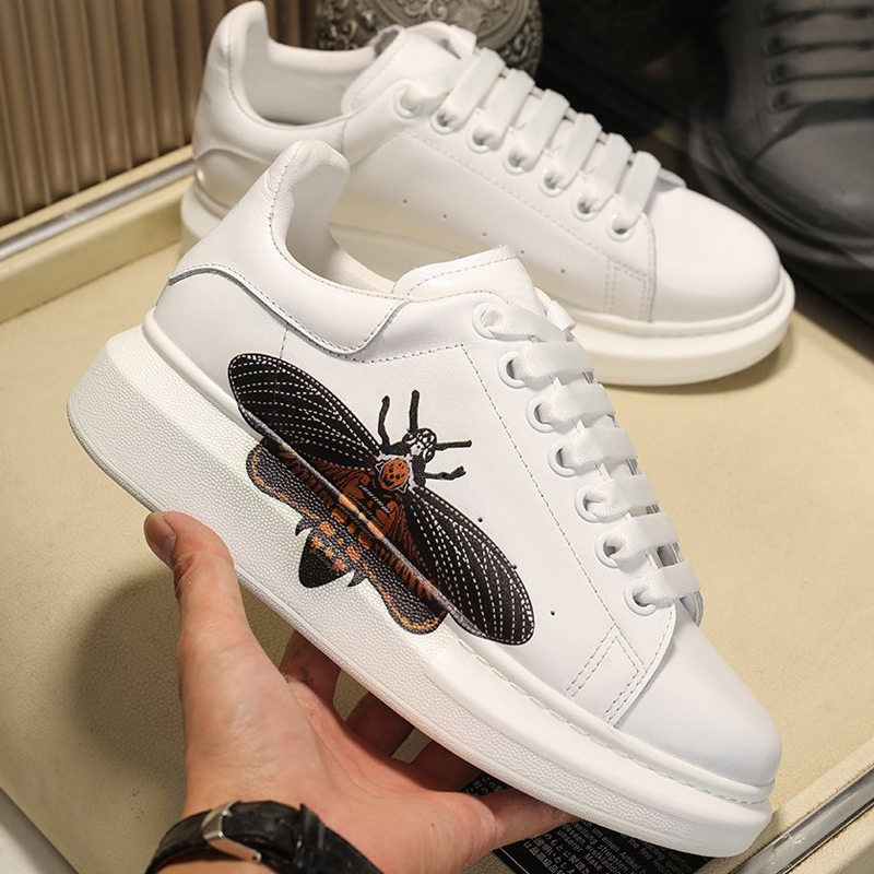 

Casual Shoes Mc Top Quality Mens Womens Leather Lace Up Comfortable Pretty Trainers Daily Lifestyle Skateboarding Size 36-45 With Box, 35