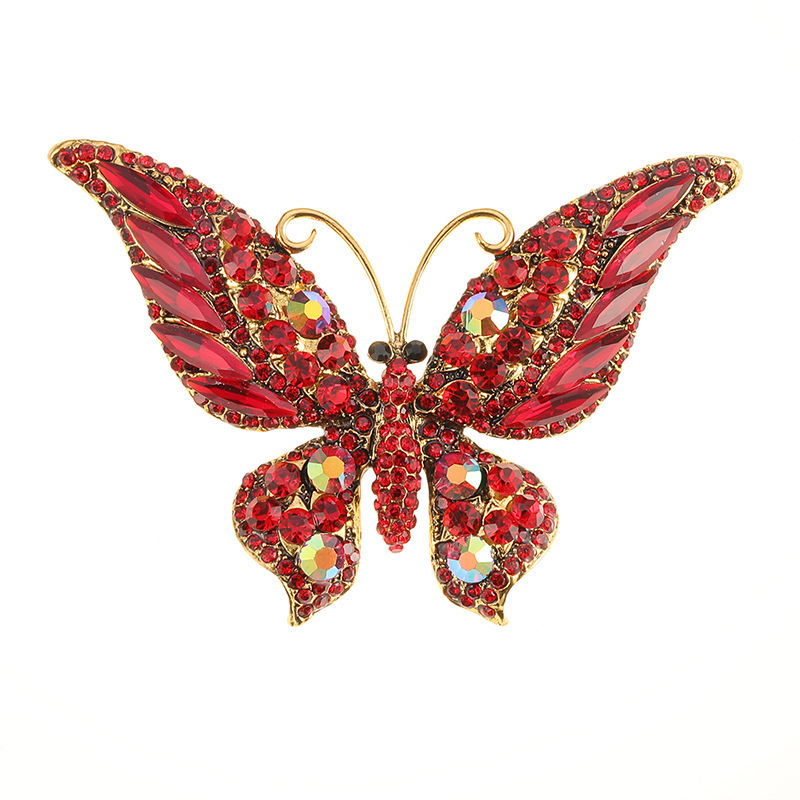 

Exaggerated Butterfly High Grade Crystal Brooch Cartoon Insect