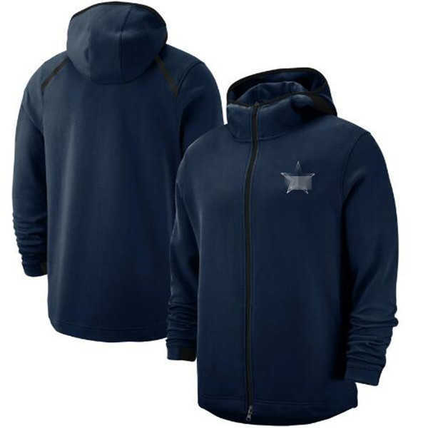 

Men Hot Style Cowboy Jackets Hoodies Authentic Sweatshirt Vintage Practice Showtime Therma Flex Performance Full-Zip Hoodie