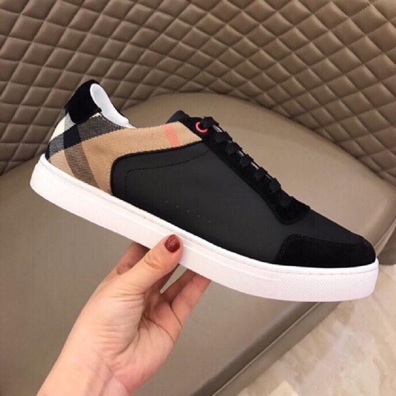 High quality Men Genuine leather fashion sneakers Classic plaid casual shoes luxury Mens shoes The original perfect recovery Casual shoes-image-747943322