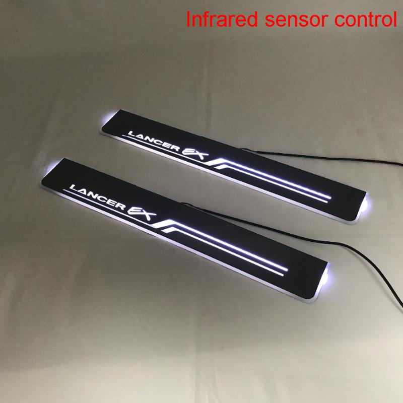 

Infrared Sensor Control Led Door Sill Plate Strip Welcome Light Threshold Guard Protectors For Mitsubishi Lancer Ex Interior&External Lights