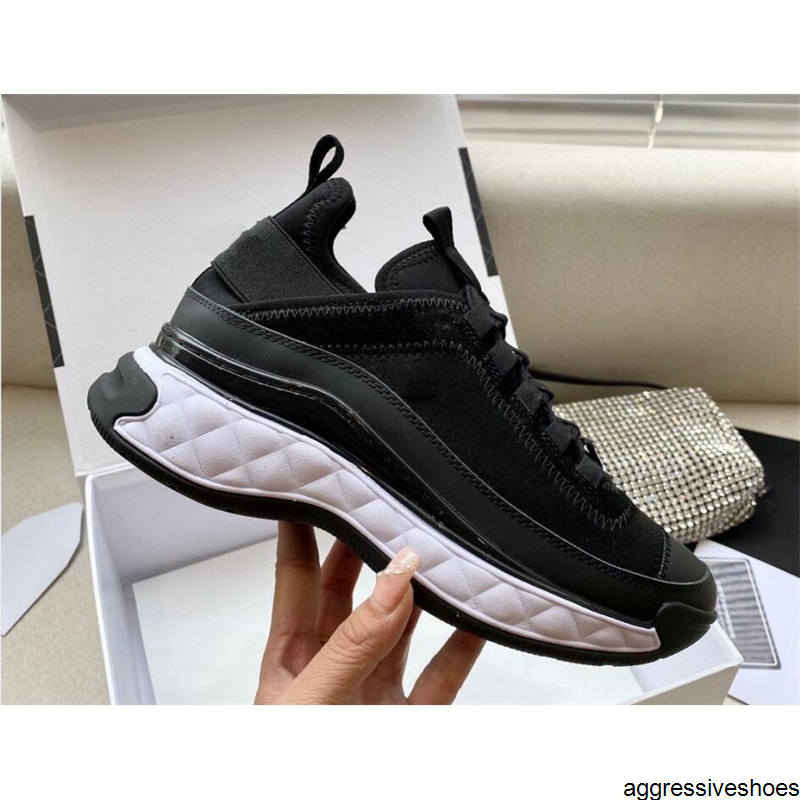 

2021 mens women shoes Genuine Leather designer luxury sneakers casual party velvet thick bottom mixed mesh fiber top quality +box 35-47, Color3