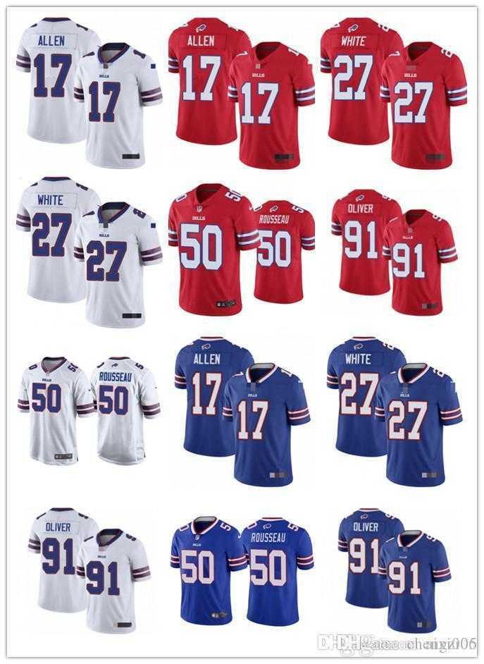 

Men Women Youth BuffaloBills27 Tre'Davious White 17 Josh Allen 91 EdOliver 50 Gregory Rousseau Football Jerseys, Colour