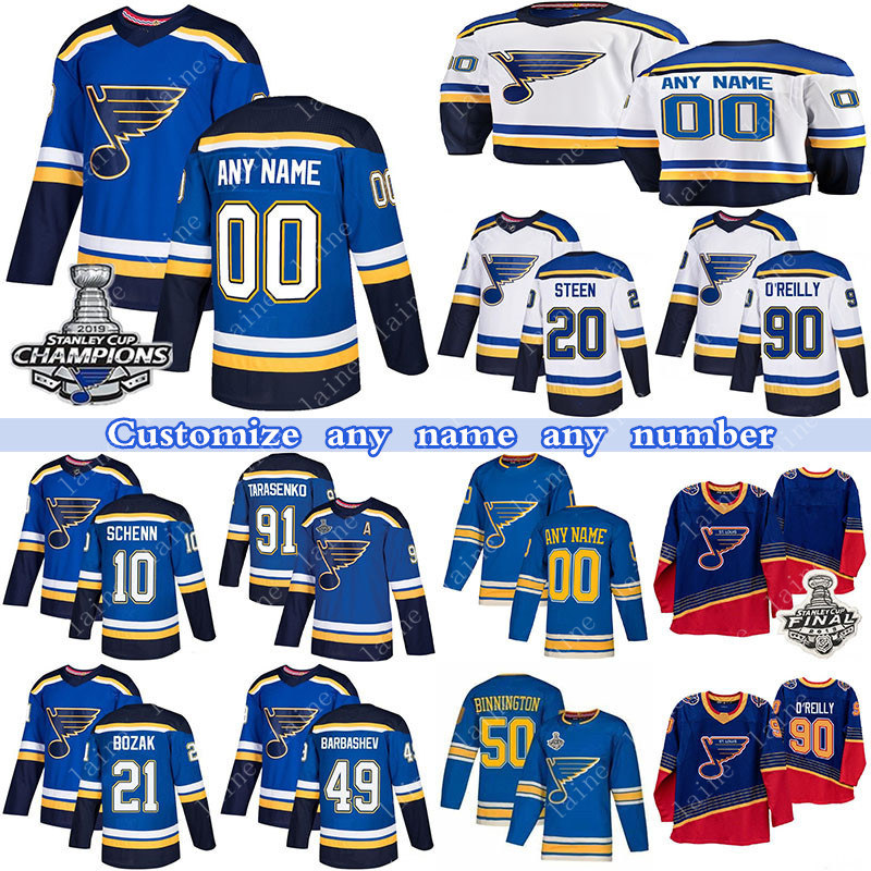 

Custom St Louis Blues hockey jerseys 91 Vladimir Tarasenko 17 Jaden Schwartz 47 torey krug 99 Wayne Gretzky any number and name, Blue