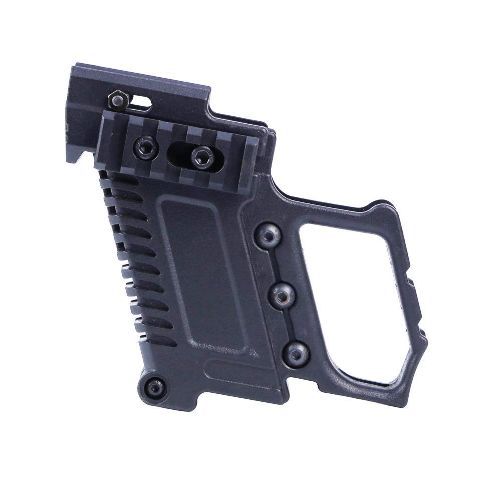 

Tactical magazine extend holder multi-function pistol holster tactical grips for GL accessories for G17 G18 G19, Black