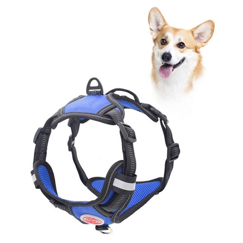 

Dog Harness Collar Nylon Chest Strap Dogs Leash Large Medium Small Outdoor Walking Pet Harnesses Collars & Leashes