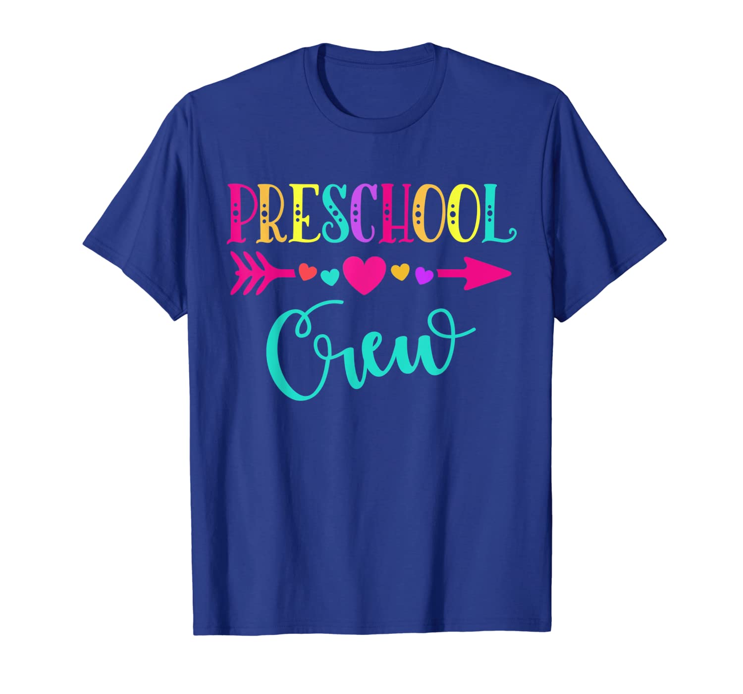 

preschool crew teacher 1st day of school t-shirt, White;black