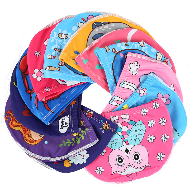 

Kid Swim Cap Boys Girls Mermaid Swimming Pool Hat Kids Child Cars Animal Cartoon Caps Toddler Beach, Mix randomly