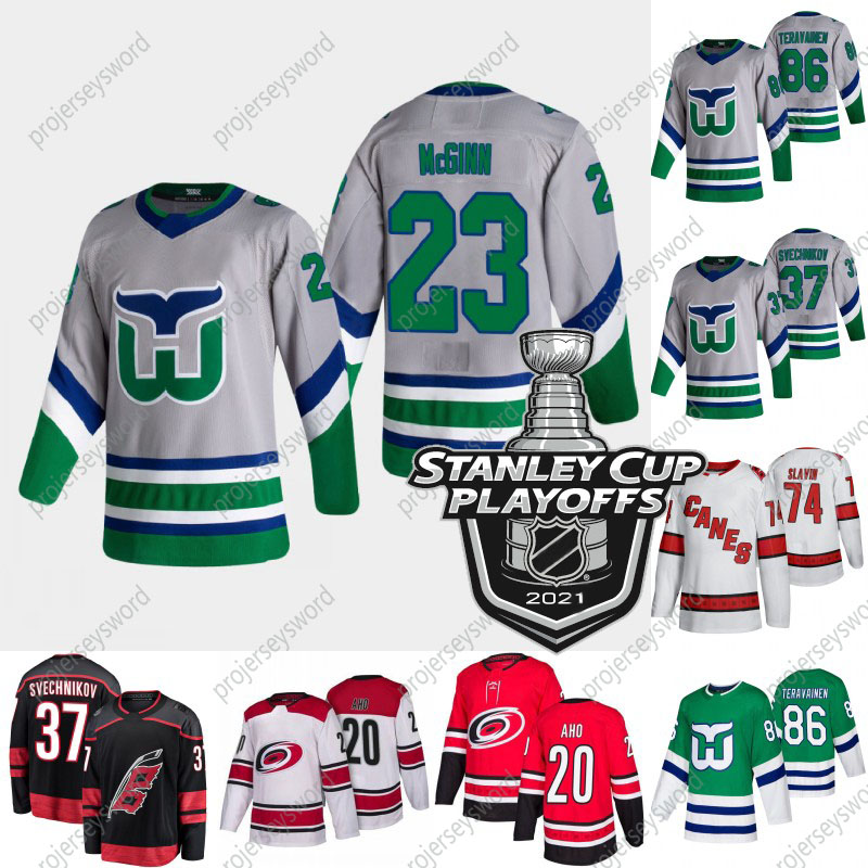 

2021 Stanley Cup Playoffs Brock McGinn Carolina Hurricanes Jersey Sebastian Aho Justin Williams Nino Niederreiter Teuvo Teravainen Martinook Staal James Reimer, Womens white 2 s-xxl