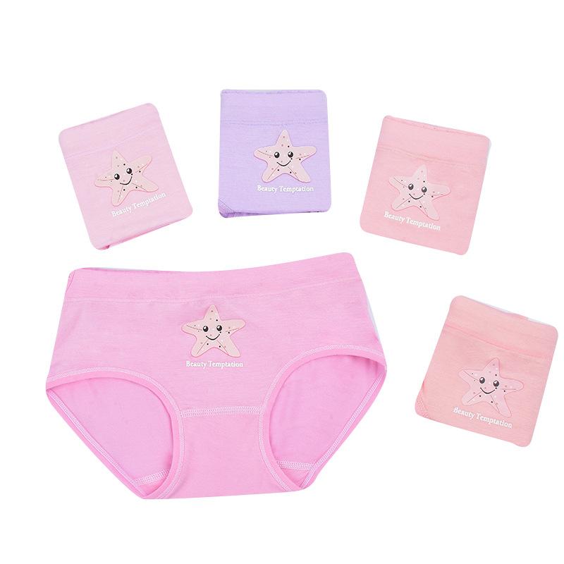 

Arrived 2021 Girls Underwear Fashion Kids Modal Star Baby Children Panties Students Briefs 10pcs/lot 1-9year, Camo