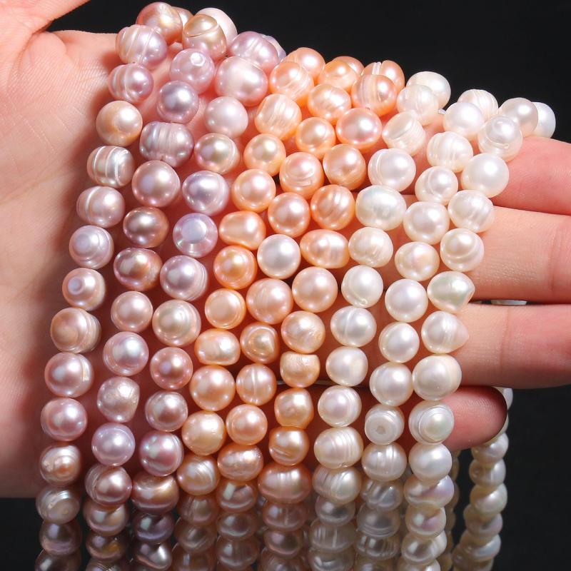 

Other Natural Freshwater Pearl Beads Punch Shape Loose Spacer For Jewelry Making Handmade Diy Charms Bracelet Necklace Earrings