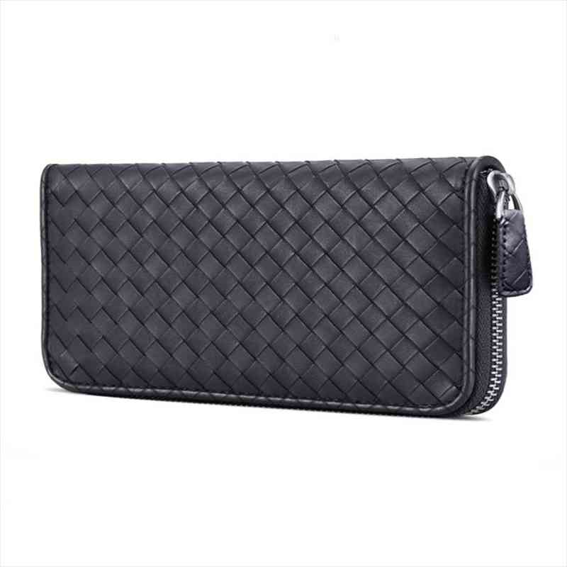 

big genuine leather women purses long zipper mens phone wallet ladies clutch bags cellphone wallets card holder men purse, Red;black