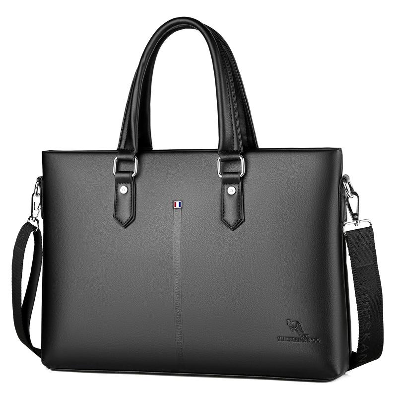

Men's Leather Briefcase Large Handbags Crossbody Shoulder Bags For Man Luxury Business Tote Messenger Laptop Computer Bag Briefcases