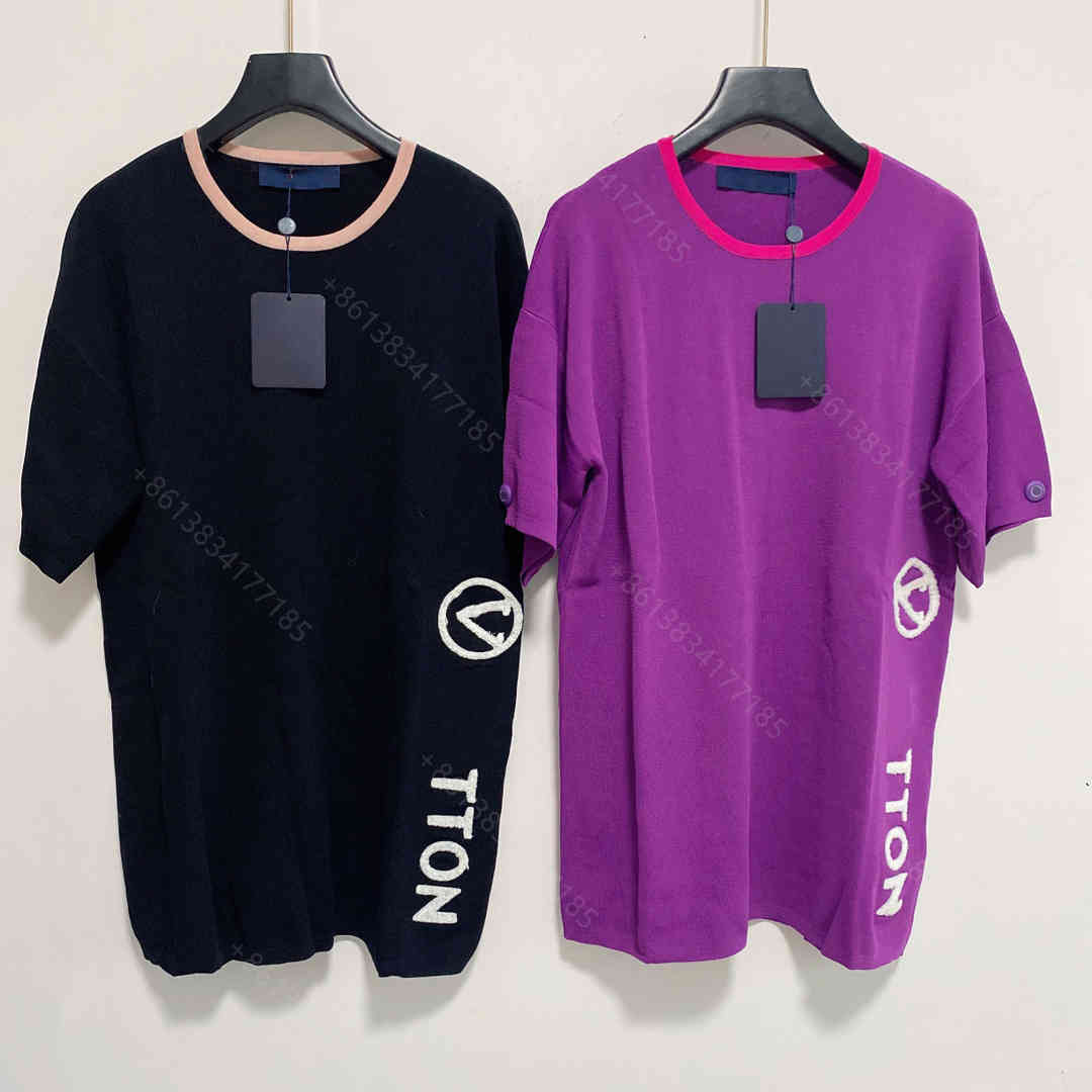 

Designer clothes women shirts dress girls casual t-shirt dresses short sleeve printed logo cotton loose round neck pullover wholesale Louisclothes