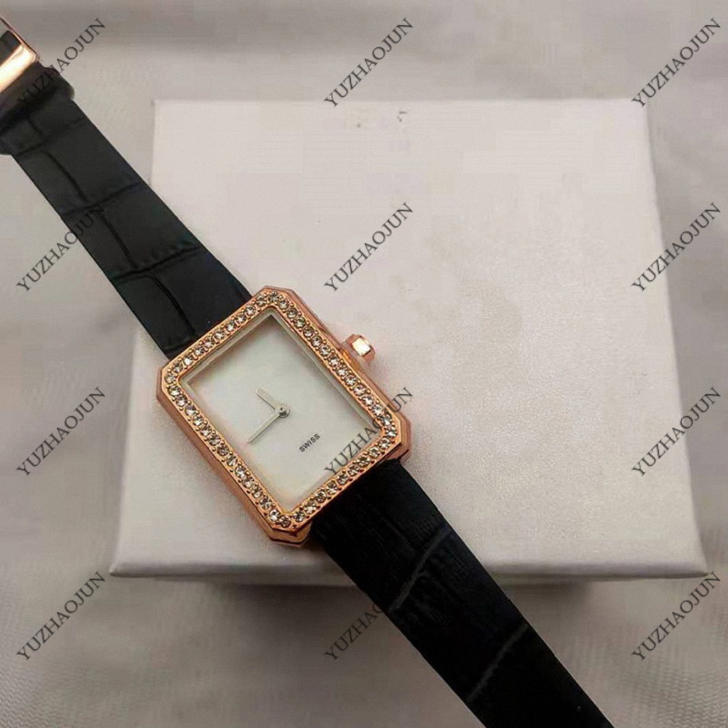 

Classic Womens Watch Business High Quality Diamond Fashion Atmosphere Square Quartz women Watches With box, Welcome