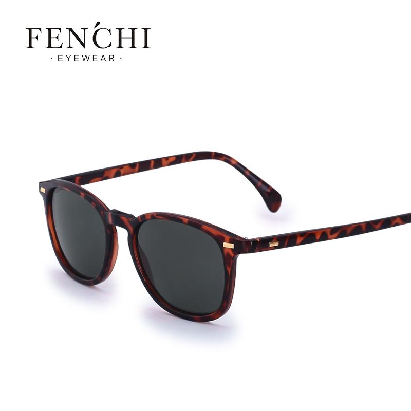 

Personality Leopard Print Frame Fashion Retro Shade Sunglasses, White;black