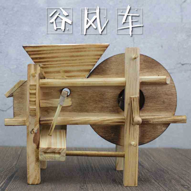 

Valley windmill bamboo and wood crafts agricultural tools small model tea table bedroom desktop decoration creativity