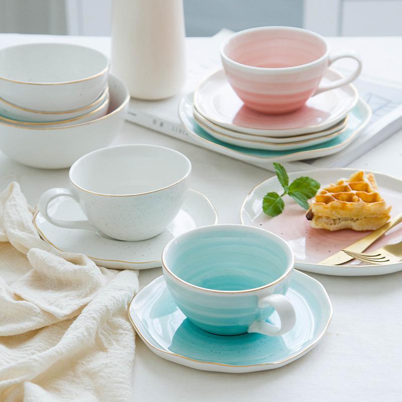 

Cups & Saucers European Creative Phnom Penh Ceramic Coffee Cup Set Home Office Water