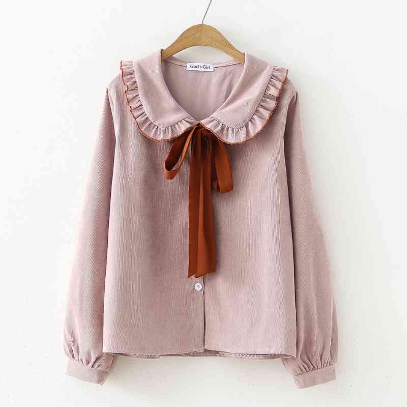 

Womens Tops And Blouses Long Sleeve Blouse Women Fashion Woman Blouses Casual V-neck Blouse Shirt Women Tops Blusas C758 210602, Apricot