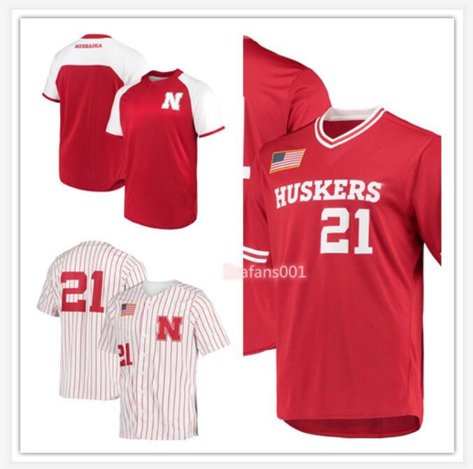 

Baseball jerseys Nebraska Huskers Vapor Elite Two-Button Jersey Custom Men Women Youth College Stitched Game Player Limited Embroider Sports Wear, As shows