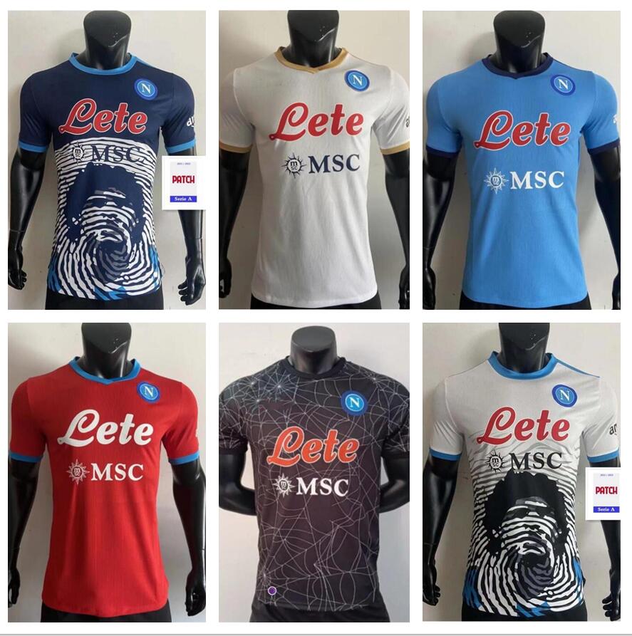 

player version Napoli 21 22 Maradona soccer jerseys Halloween Special maglie Naples football shirts 2021 2022 Osimhen KOULIBALY Lozano camiseta INSIGNE FABIAN, Brown