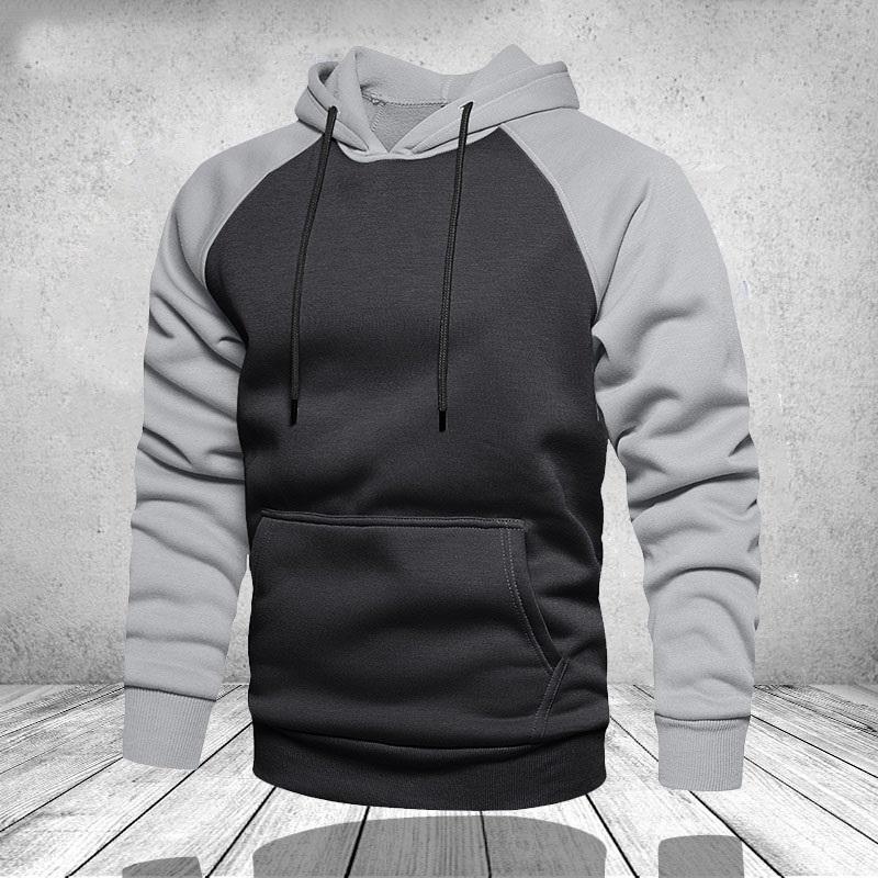 

Men's Hoodies & Sweatshirts Winter Oversize Men Long Sleeve Hooded Sweatshirt Pullover Tops Blouse Pocket 4XL Thick Warm Coat Male, Black