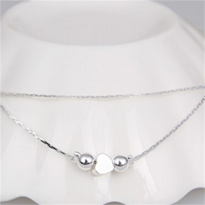 

Bracelets Bangles Fashion 925 Sliver Jewelry Heart Charm New Bracelets Fashion Accesories Woman Man Jewelrys Bracelets 99 K2, Black