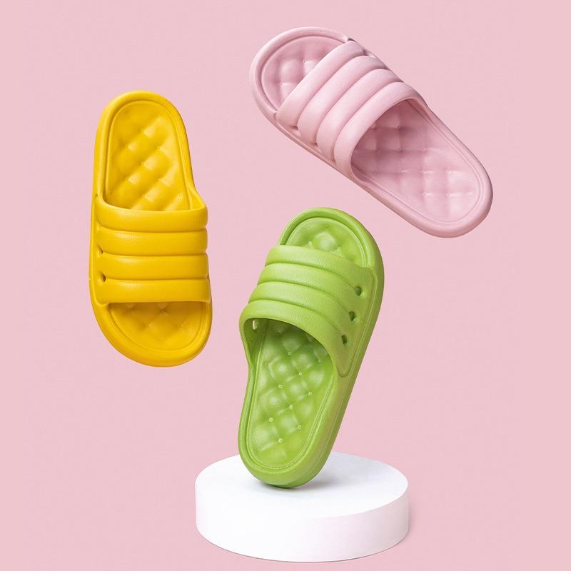 

Slippers Youdiao Mute EVA Sofa Slides Women Thick Sole Soft Indoor Anti-slip Sandals Men Summer Platform Shoes Bath, Pink