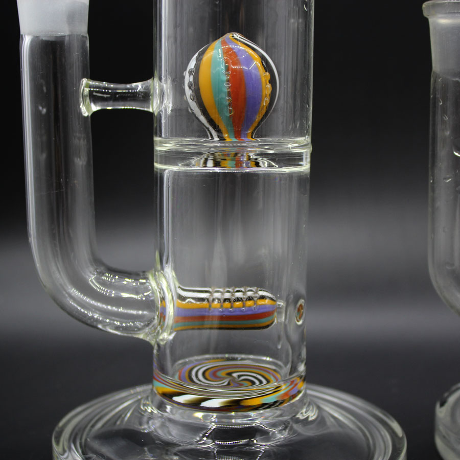 

Smoking bongs water pipe 3 style mix color in 1 series multi colors perc more bubbles heavy duty 18mm joint strong glass