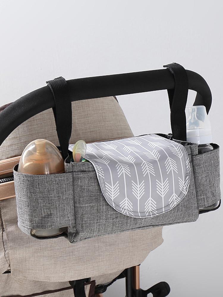 

Stroller Parts & Accessories Universal Buggy Pram Organizer Bottle Holder Multipurpose Baby Accessory Caddy Diaper Storage Bag Mummy