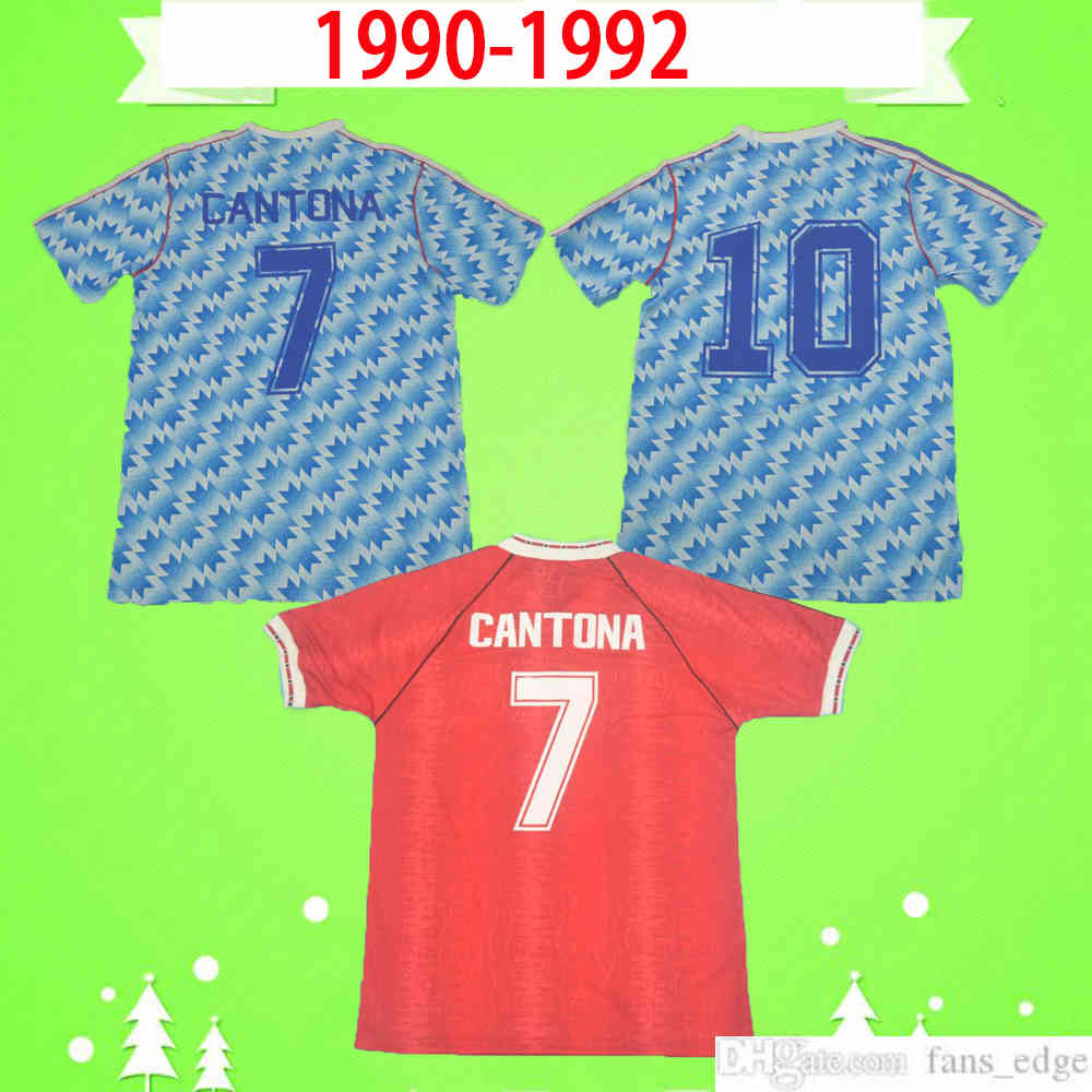

Manchester RETRO 1990 1992 home blue FOOTBALL shirt top uniformS 90 92 Vintage soccer jerseys MAN UTD Camiseta Sharpe Paul Ince Robson Hughes, Black;yellow