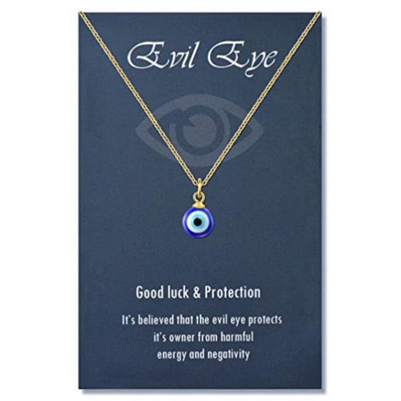 

Symbolic Evil Eye Necklaces for Women Girls Blue Eyes Amulet Pendant Necklace Fashion Jewelry Gift