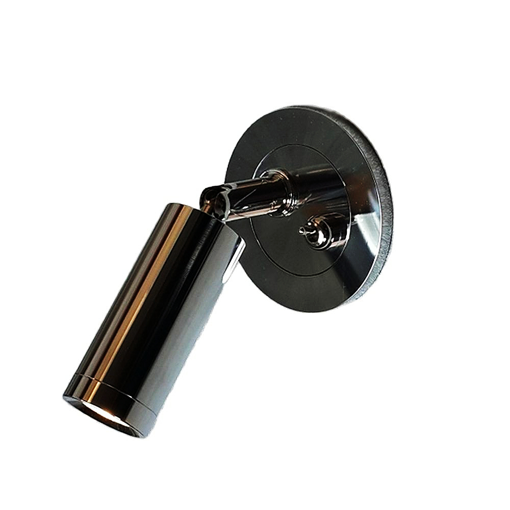 

Topoch Interior Lamp Recessed Wall Lights Directional Head with on-off Switch Chrome Finish for Hotel Residential Motorhome Yacht 180 deg. Tilt