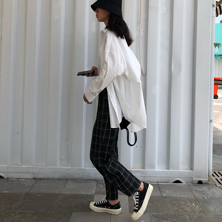 

2 colors Women Tops and Blouses preppy style Long Sleeve Blouse Shirt autumn solid color Womans Shirts (F3793, White