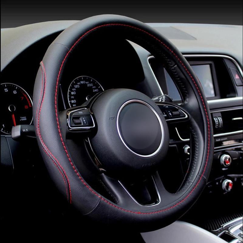 

Steering Wheel Covers Car Cover Universal Volant Braid On The Steering-wheel Fashion Non-slip Funda Volante Auto Styling