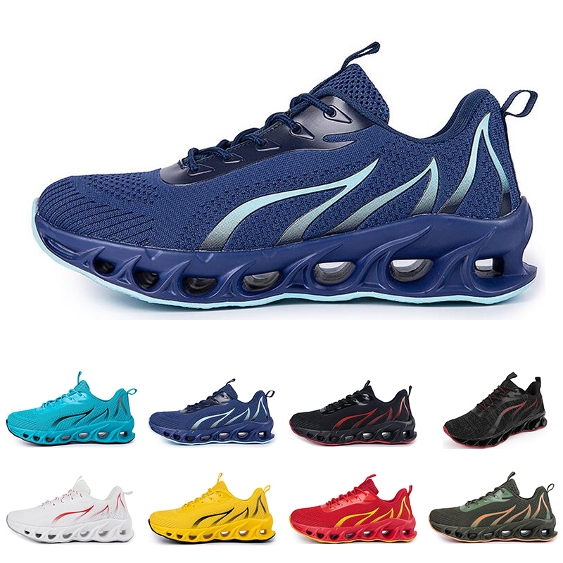 

2021 men running shoes no brand fashion trainer triple black white red navy yellow blue mens outdoor sports sneakers color294