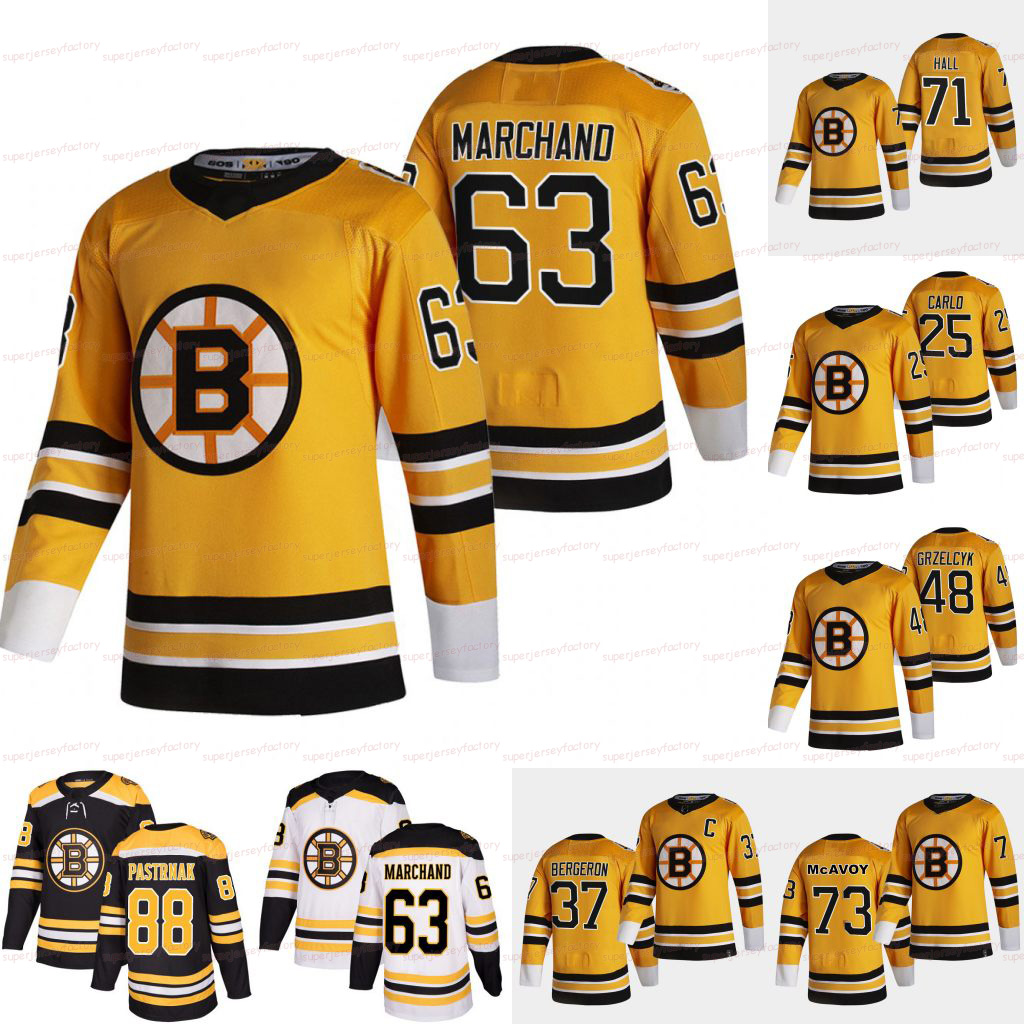 

Brad Marchand Boston Bruins Patrice Bergeron Taylor Hall David Pastrnak Brandon Carlo Craig Smith Matt Grzelcyk Charlie McAvoy Trent Frederic Jersey, Men s-xxxl